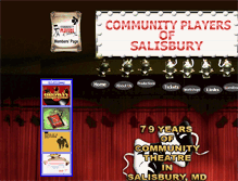 Tablet Screenshot of communityplayersofsalisbury.org
